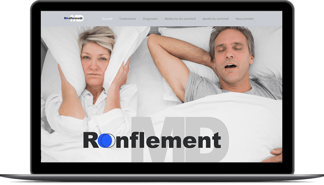 Création de site Web pour la clinique Ronflement MD